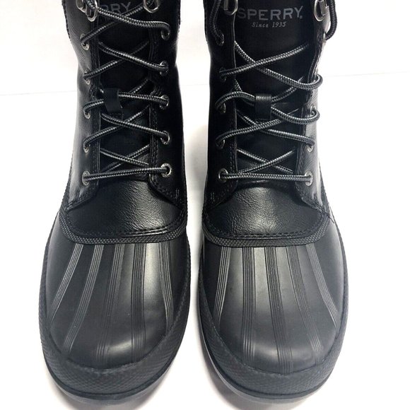 Sperry Men’s Cold Bay Black Waterproof Boots, Size 7M main image 4